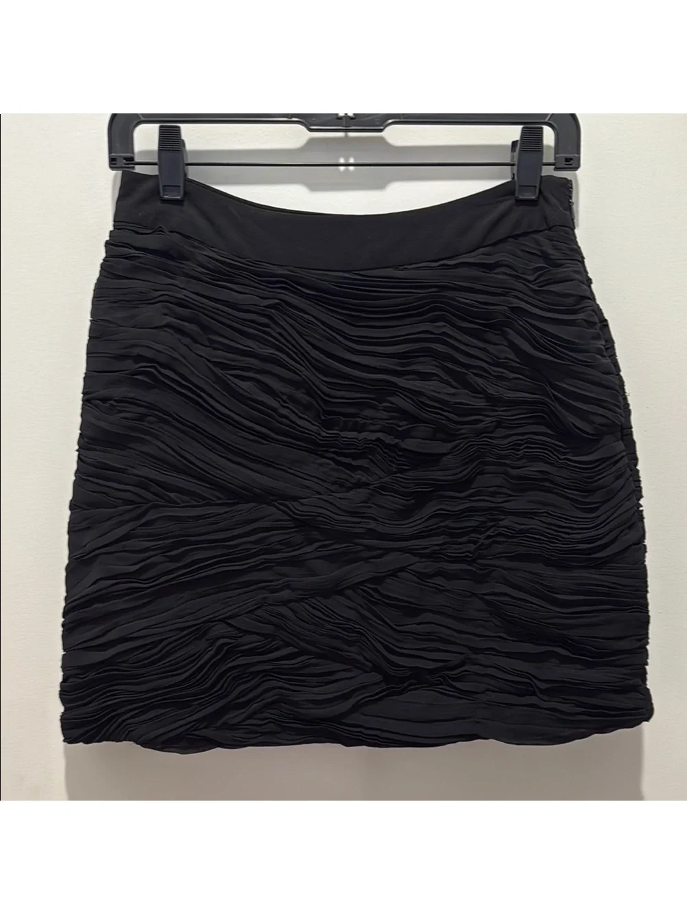Yumi Kim Black Mini Skirt Ruched Cocktail